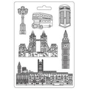 #64 STAMPERIA - A4 MAXI MOULD - OUR WAY LONDON K3PTA4541